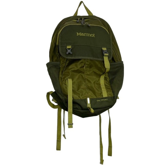 Marmot Salt Point Backpack, Moss Green Hiking Outdoor Adventure - Picture 1 of 11